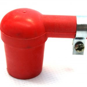 Red spark plug cable terminal