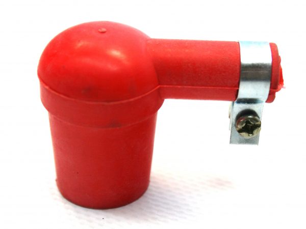 Red spark plug cable terminal