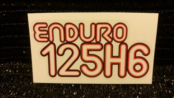 Pegatina tapa lateral Enduro 125 H6