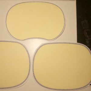 Kit stickers plates Enduro / Cappra (Yellow) 1 Series