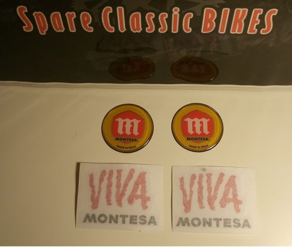 Pack adhesius Viva Montesa i logo en resina
