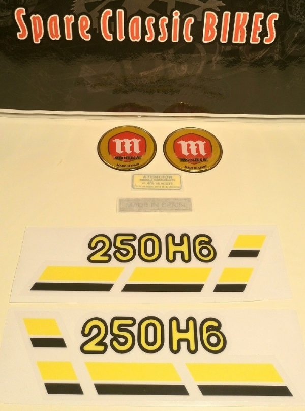 Kit stickers Montesa Enduro 250 H6 (Yellow)