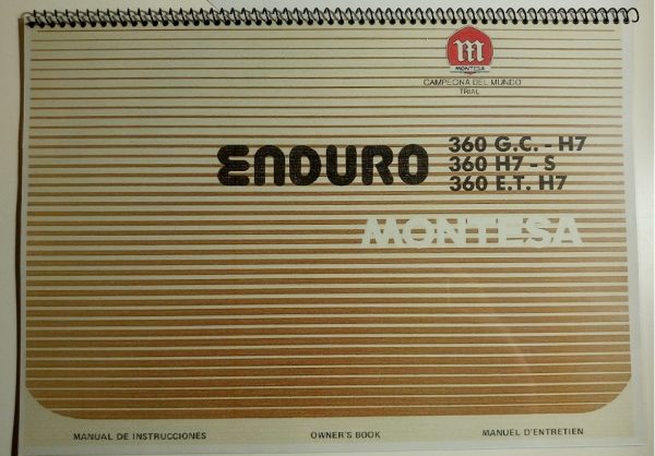 Manual and technical data for Montesa Enduro 360 H7