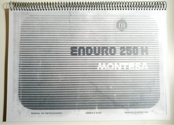 Manual i dades tècniques per Montesa Enduro 250, 250H, 250 H6