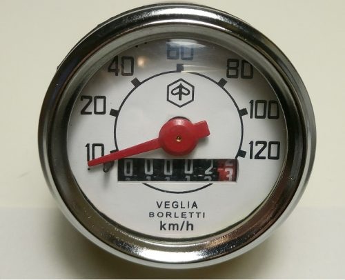 Compteur Vitesse 60 Km/h Chromé 48 Mm - Compatible Vespa V50, 50 N/L/R/S, Ciao, SI - Remplacement Pour Restauration Ou Panne - 2